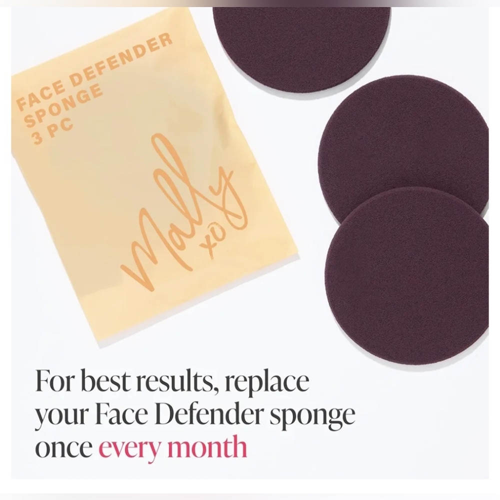 🍎 Nwt 3 Packs Mally Beauty Face Defender 3pcs Pads Round Sponge Applicators